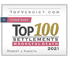 TopVerdict.com United States | Top 100 Settlements | Labor & Employment | 2021 | Robert J. Kasieta